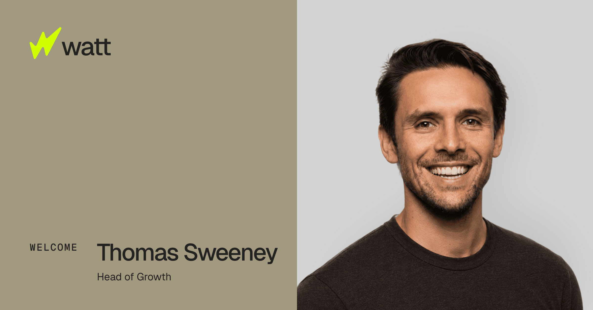 Welcome to Watt, Tom Sweeney